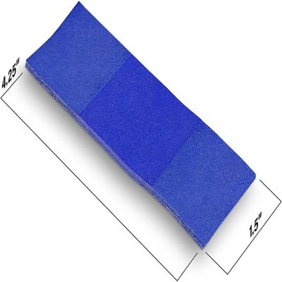 MT Products Blue Paper Napkin bands Self Adhesive - Pack of 750 Image 1