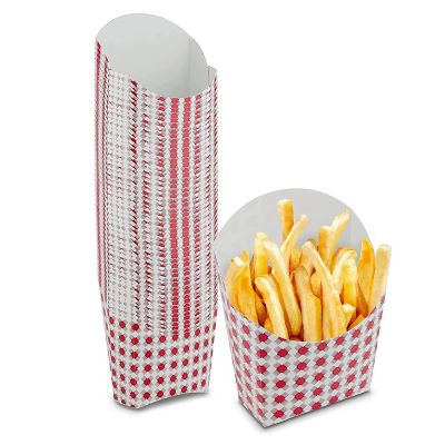 MT Products Paperboard Scoop French Fries Holder - 5 oz French Fry Cups - Pack of 50 Image 1