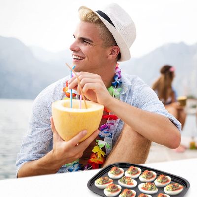 MT Products Plastic Deviled Egg Carrier/Deviled Egg Tray with Lid - Pack of 328 Image 2