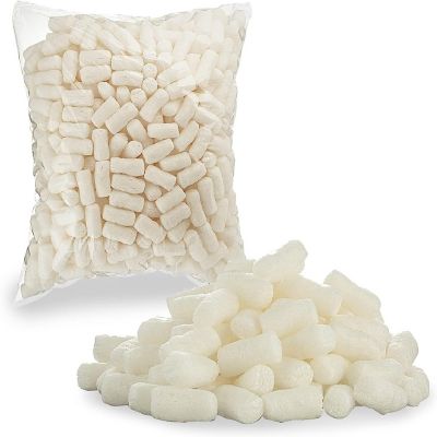 MT Products White Biodegradable Packing Peanuts / Packing Foam for Shipping Image 1