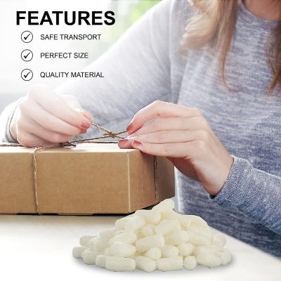 MT Products White Biodegradable Packing Peanuts / Packing Foam for Shipping Image 3