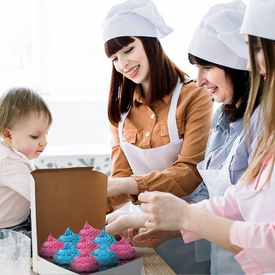 MT Products White Cookie Boxes - 9" x 9" x 3" Bakery Boxes  No-Window - Pack of 15 Image 2