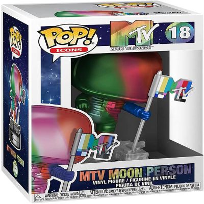 MTV Funko POP Ad Icons Vinyl Figure  Rainbow Moon Person Image 1