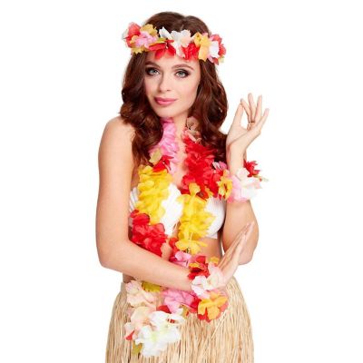 Multi-coloured Leis Costume Accessory Image 1