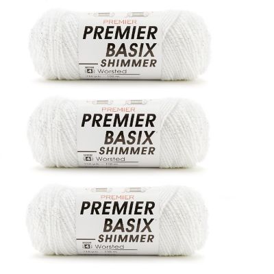 Multipack of 3 - Premier Basix Shimmer-White Shimmer Image 1