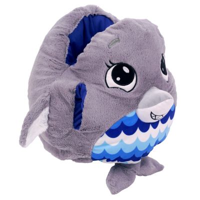 Mushabelly Grey Shark Large 15" Plush Image 1