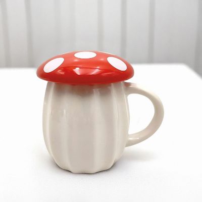 Mushroom Molded Mug with Lid Image 1
