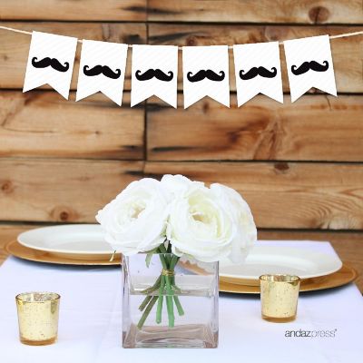 Mustache Banner - 4 x 5.5 Inch Image 1