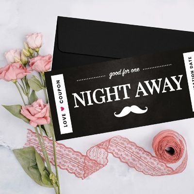 Mustache Design Love Coupons for Couples Image 2