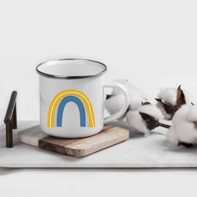 Mustard Yellow Rainbow 11oz Kids Mug Image 1