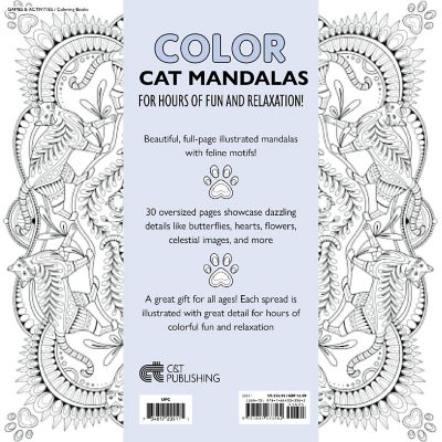 My Cat Mandala Coloring Book-Softcover Image 1