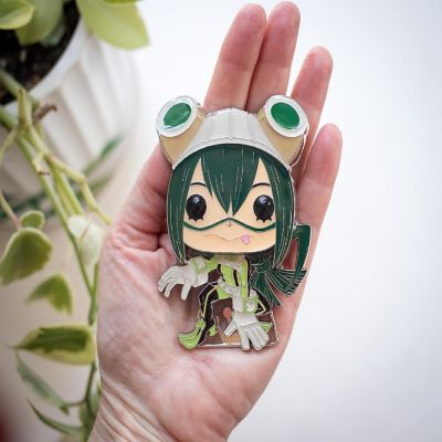 My Hero Academia 3-Inch Funko POP Pin  Tsuyu Asui Image 1