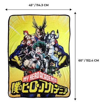 My Hero Academia All Might 45 x 60 Inch Fleece Throw Blanket Image 1