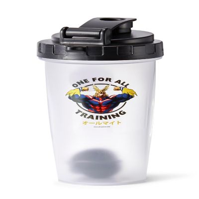 My Hero Academia All Might Training Gym Shaker Bottle  Includes Mixing Ball Image 1