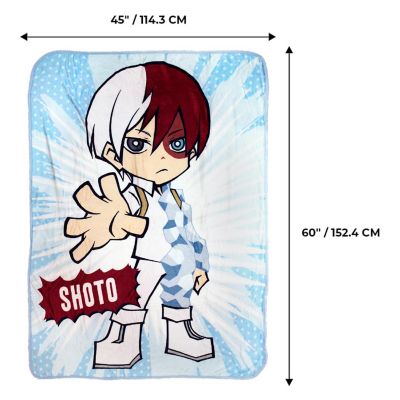 My Hero Academia Shoto Todoroki 45 x 60 Inch Fleece Throw Blanket Image 1