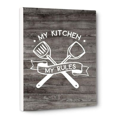 My Kitchen My Rules Farmhouse 8.5x11in Image 1