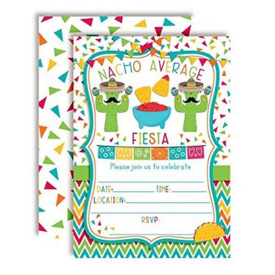 Nacho Average Invitations 40pc. by AmandaCreation Image 1