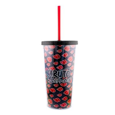 Naruto Shippuden Akatsuki 20-Ounce Carnival Cup With Lid and Straw Image 1
