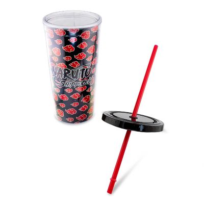 Naruto Shippuden Akatsuki 20-Ounce Carnival Cup With Lid and Straw Image 2