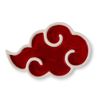 Naruto Shippuden Akatsuki Red Cloud Ceramic Trinket Tray Dish Image 2