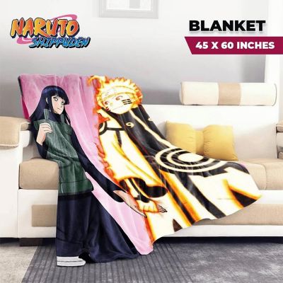 Naruto Shippuden Hinata &amp; Naruto Glitter Throw Blanket Image 2