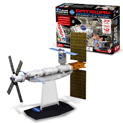 NASA Future Explorers - Gateway Space Station Interactive Model. Build &amp; Learn STEM Education &amp; Interactive Space Exploration For Kids with Projector Image 1
