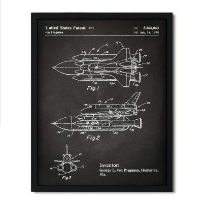NASA Space Shuttle Patent 8.5x11in Image 1