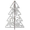 National Tree Company 10" & 7" Christmas Trees Table D&#233;cor, Lightweight Wood, Set of Two, Silver Image 2