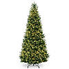 National Tree Company 10 ft. Natural Fraser Slim Fir Tree with Clear Lights Image 1