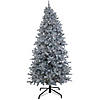 National Tree Company 10 ft. Pre-Lit Christmas Matte Silver Metallic Tree Image 1