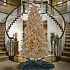 National Tree Company 10 ft. Pre-Lit Christmas Platinum Metallic Tree Image 1