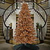 National Tree Company 10 ft. Pre-Lit Christmas Rose Gold Metallic Tree Image 1