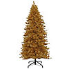 National Tree Company 10 ft. Pre-Lit Christmas True Gold Metallic Tree Image 1