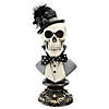 National Tree Company 10 in. Dapper Skull Bust Image 1
