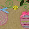 National Tree Company 10"x18" Burlap Easter Egg Pillow Image 2