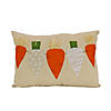 National Tree Company 10"x18" Easter Carrots Pillow Image 1