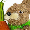 National Tree Company 12" Cute Easter Bunny Holding Carrot Image 2