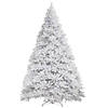 National Tree Company 12 ft. Kingswood White Fir Pencil Tree with Clear Lights Image 3