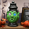 National Tree Company 12&quot; Green Ghoul Lantern with LED Lights Image 1
