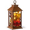 National Tree Company 12 in. Autumn D&#233;cor-Filled Lantern with LED Lights Image 1