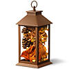 National Tree Company 12 in. Decorative Autumn Lantern with LED Lights Image 1