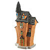 National Tree Company 12 in. Haunted House with Tower and LED Light Image 1