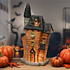 National Tree Company 12 in. Haunted House with Tower and LED Light Image 1