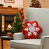 National Tree Company 14 in. General Store Collection Snowflake Pillow Image 1