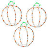 National Tree Company 14 in. Halloween Lighted Mini Pumpkin Trio Decoration Image 1