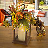 National Tree Company 14 in. Sunflower and Pumpkin Decorated Harvest Lantern Image 1