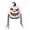 National Tree Company 15 in. Pre-Lit Ghost Pumpkin in Stand Image 1