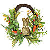 National tree company 16" bunny on carrot easter wreath Image 1