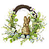 National tree company 16" bunny with blue easter eggs wreath Image 1