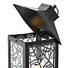 National Tree Company 16&quot; Halloween Lantern with LED Lights, Carved Images of Bats and Cobwebs Image 2